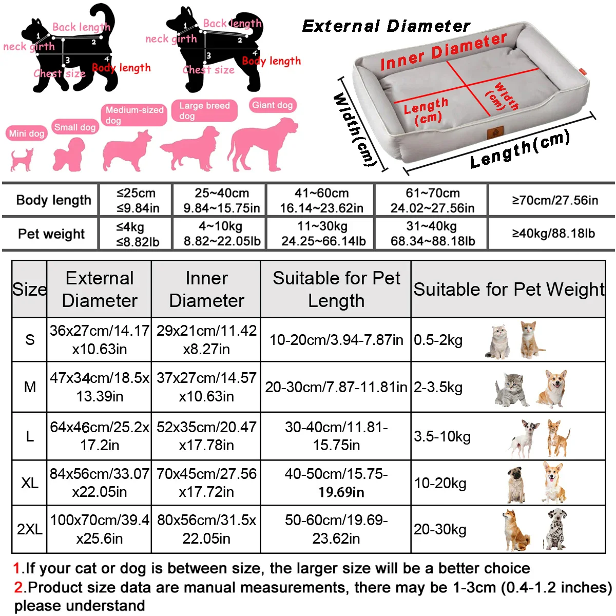 Elastic Large Dog Sleeping Bed Mat Comfortable Thickened Square Medium Dog Bed Soft Bite-resistant Puppy Sofa Mat