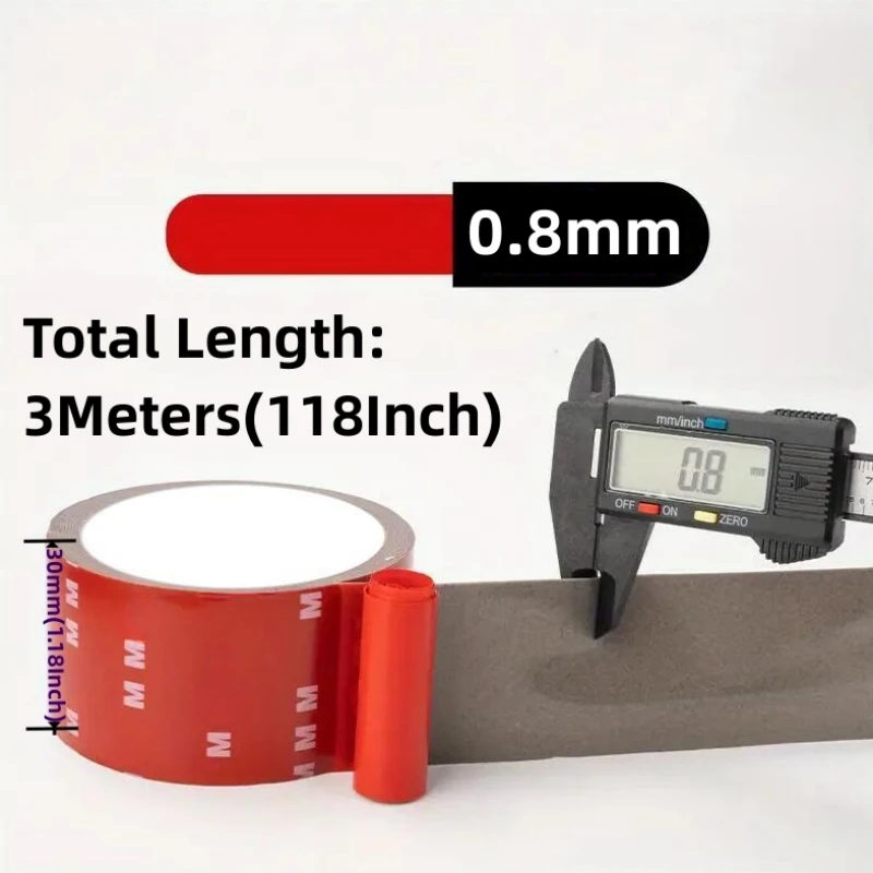 High Viscosity Double-Sided Adhesive Tape for Versatile Use - 3-Meter Roll