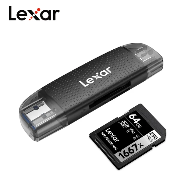 Lexar SD Card with Micro SD Card and SD Card Reader V60 U3 UHS-II SDXC  Memory Card for Camera 100% Original - AliExpress