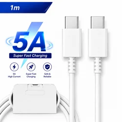 Samsung Original USB - C 3A 25W Super Fast Charging PD Cable (White 1m 1PC)