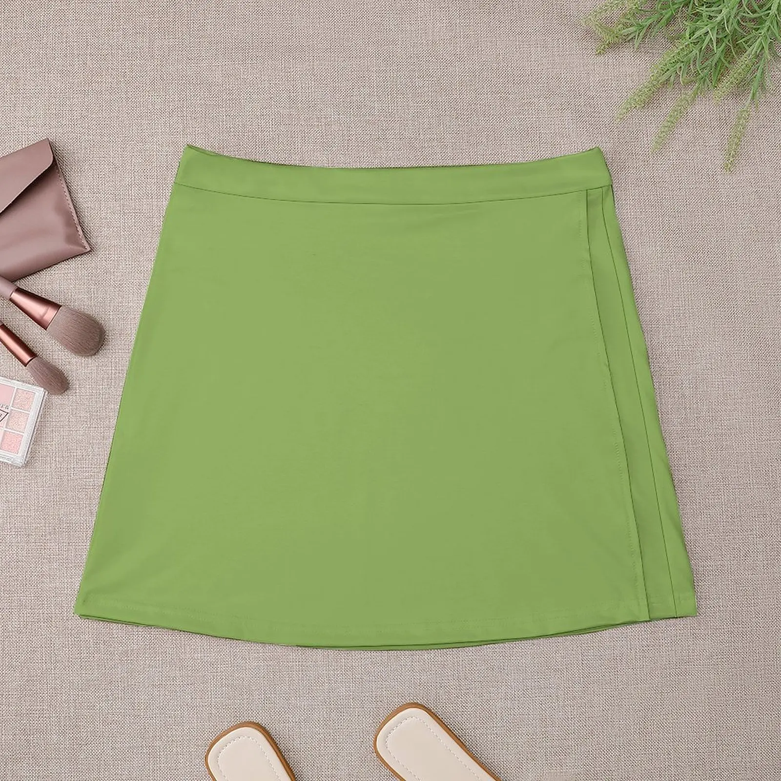 Color Green Mini Skirt skirt for women skirt Short women′s skirts