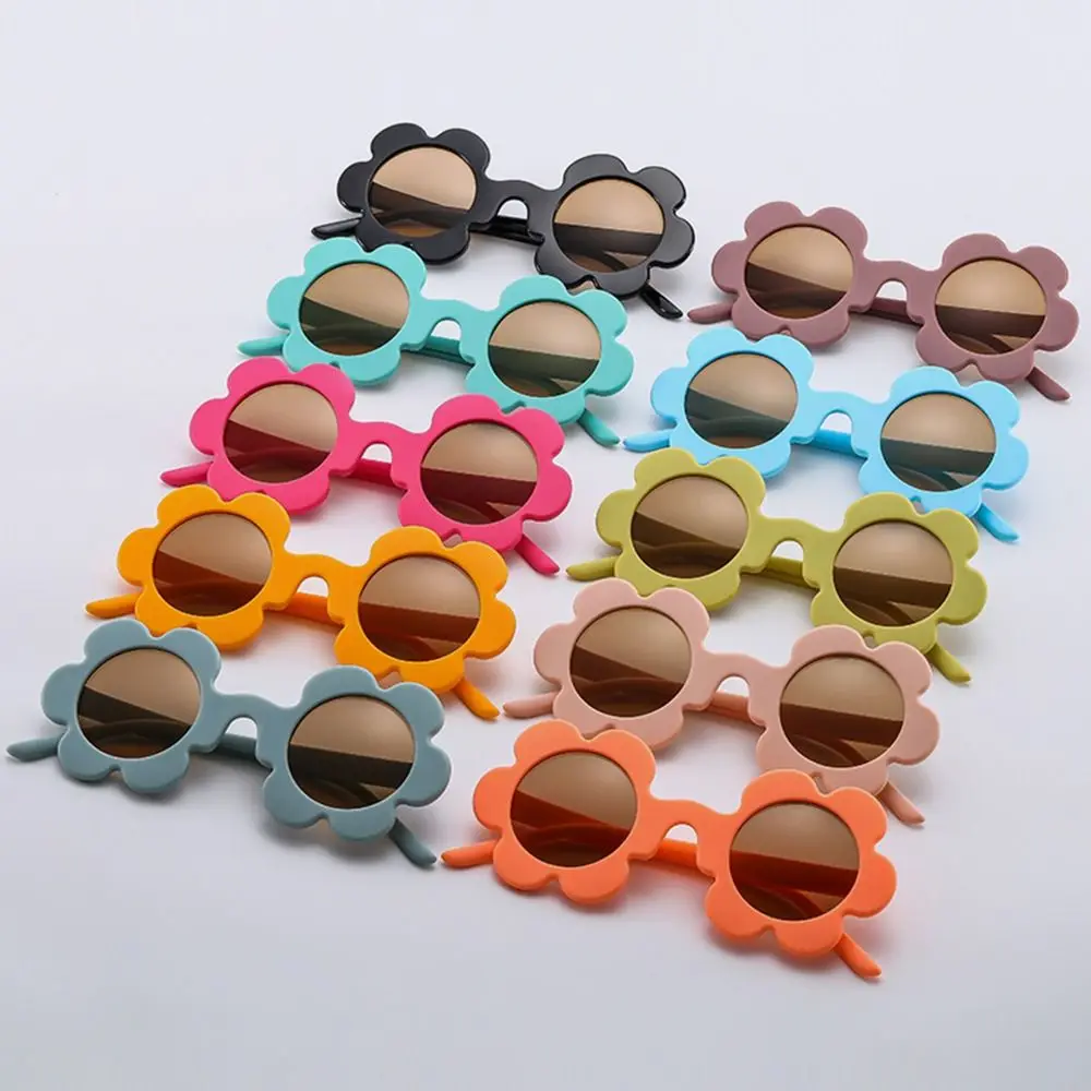 Neue trendige Sonnenblumen-Sonnenbrille für Damen, Retro-Sonnenbrille mit runden Blumen, lustiger Roman, Disco/Festival/Party-Sonnenbrille für Erwachsene – Detail 5