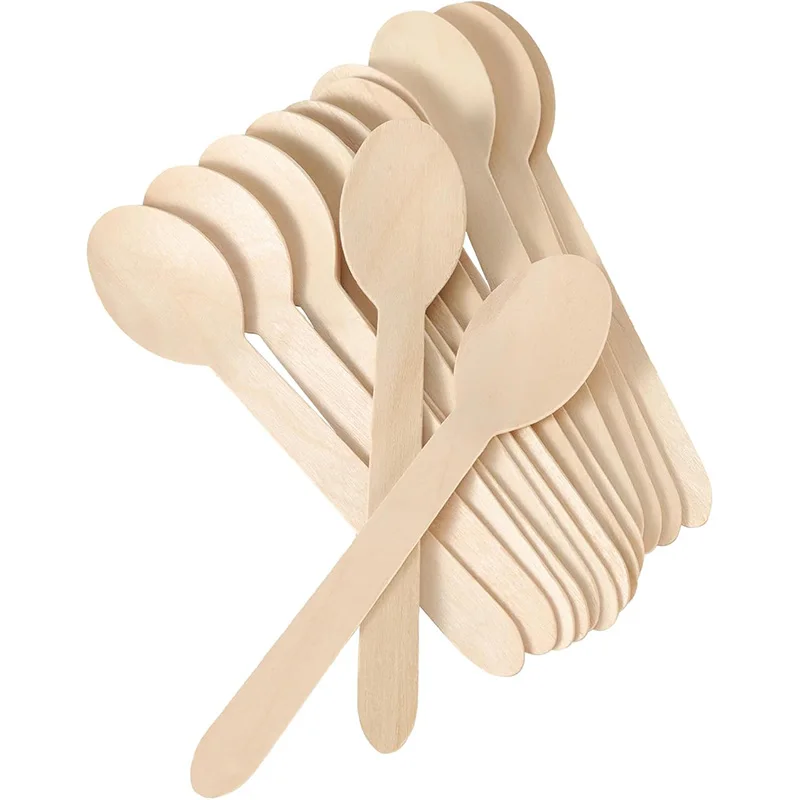 14cm Wooden Spoon and Fork Set – Premium Disposable Tableware for Wedding, Party, Picni... - SKU WSF17195 - UGI Packaging