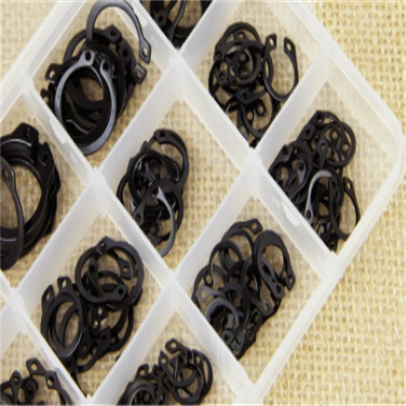 

175Pcs 5mm - 25mm Steel External Circlip Retaining Ring Snap Ring Assortment Kit