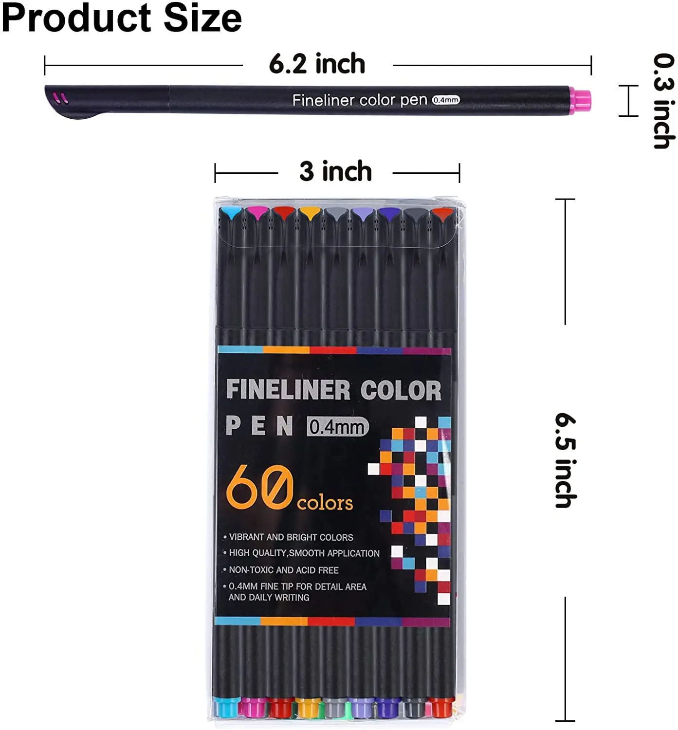 12/100 Colors Journal Planner Pens Colored Pens Fine Point Bullet