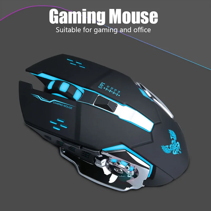 4000 DPI Adjusted Wireless Bluetooth Mouse For Computer Mouse Gamer Rechargeable Backlight Silent Office USB Mouse For Laptop bluetooth computer mouse