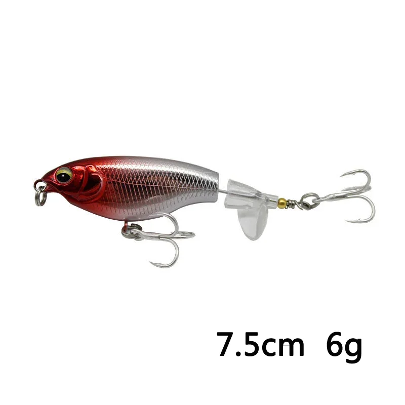 1 шт., рыболовная приманка Topwater, 7,5 см, 6,5 г, Whopper Popper ...