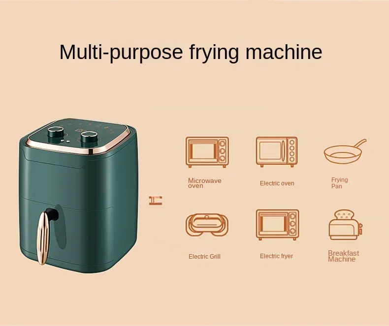 Camel air fryer household multi-function intelligent automatic electric fryer large capacity french fries machine baking integra 6