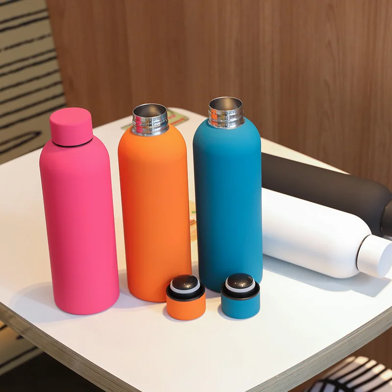 Rubber Lacquer Sports Vial Double Layer Vacuum Insulation Stainless Steel Hydro Flask