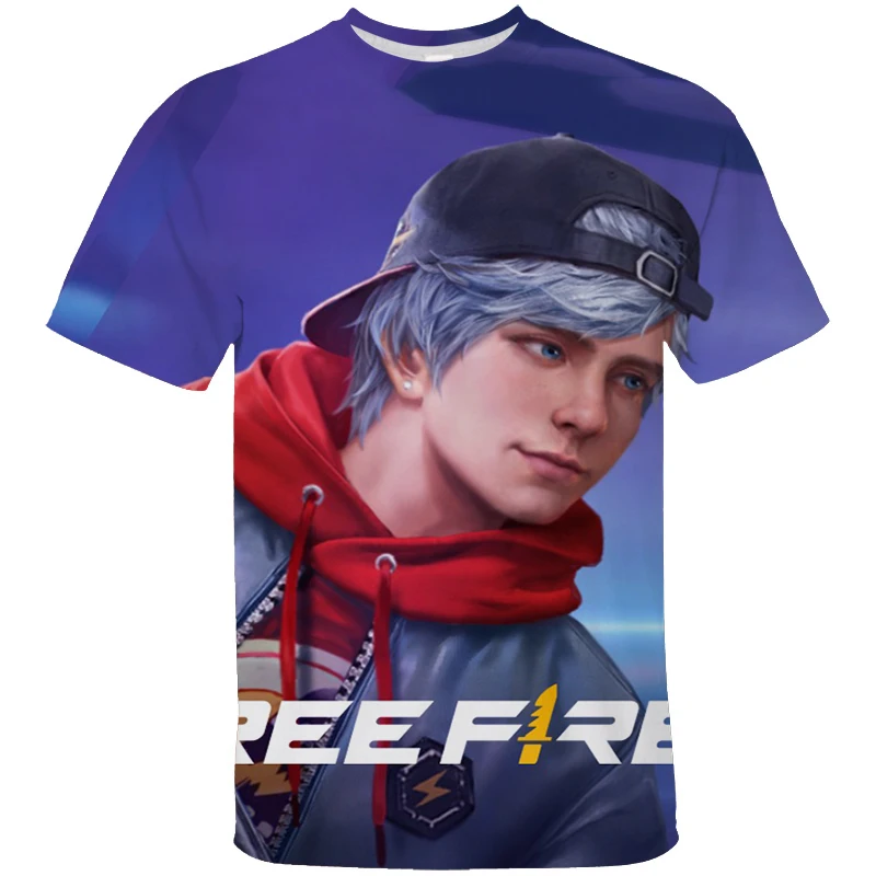 thumbnail image 1 of Camiseta de videojuego Free Fire, camiseta de manga corta con estampado 3D para hombre, camisetas casuales de verano, ropa para hombre, camisetas para adolescentes, camiseta, 1 of 5