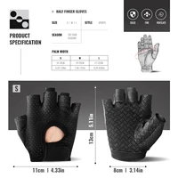 WRELS Gym Fitness Gloves For Women, Breathable Half Finger Anti-Slip Gloves For Bicycle Cycling Weight Lifting Yoga 2