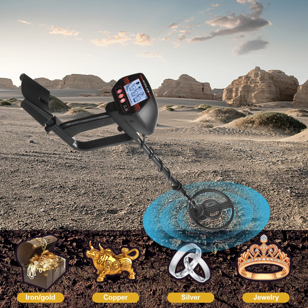 LCD Display MD 4070 Metal Detector Gold Digger Treasure Hunter Adjustable Sensitivity Waterproof Search Coil Detect