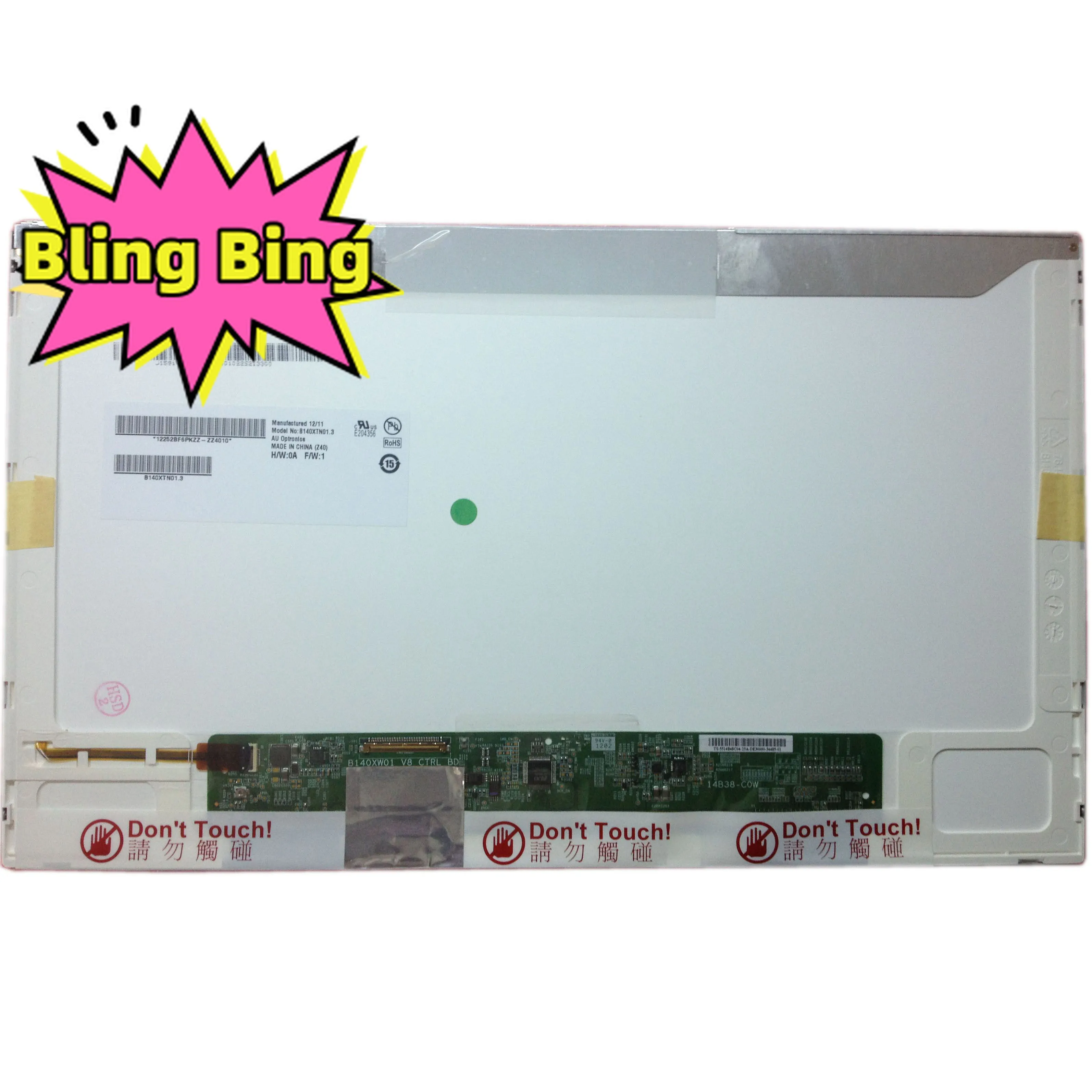 

B140XTN01.3 fit LP140WH4 BT140GW01 B140XW01 V.0.1.2.3.5.6.7.8.9.B LP140WH1 14.0" 1366×768 Laptop LCD Screen