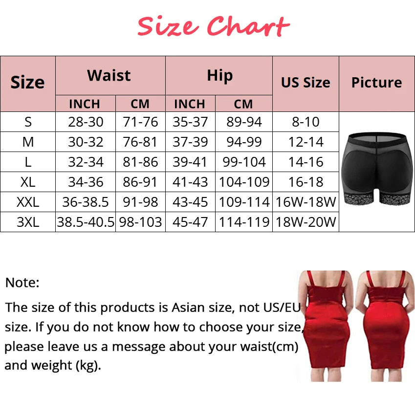 CXZD Women Butt Lifter Panty Fake Buttock Body Shaper Padded Underwear Lady Lift Bum High Waist Tummy Control Hip Panties
