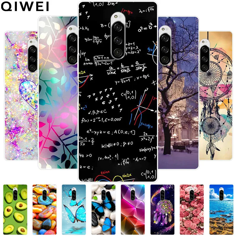 Cute Fashion Clear Soft TPU Phone Cover with Floral Design