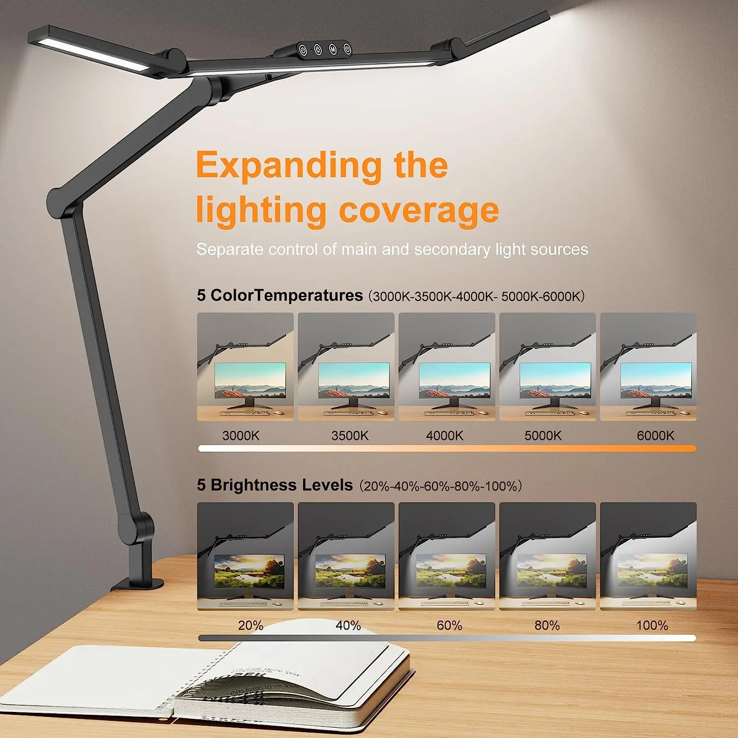 Dimmable LED Desk Lamp 2