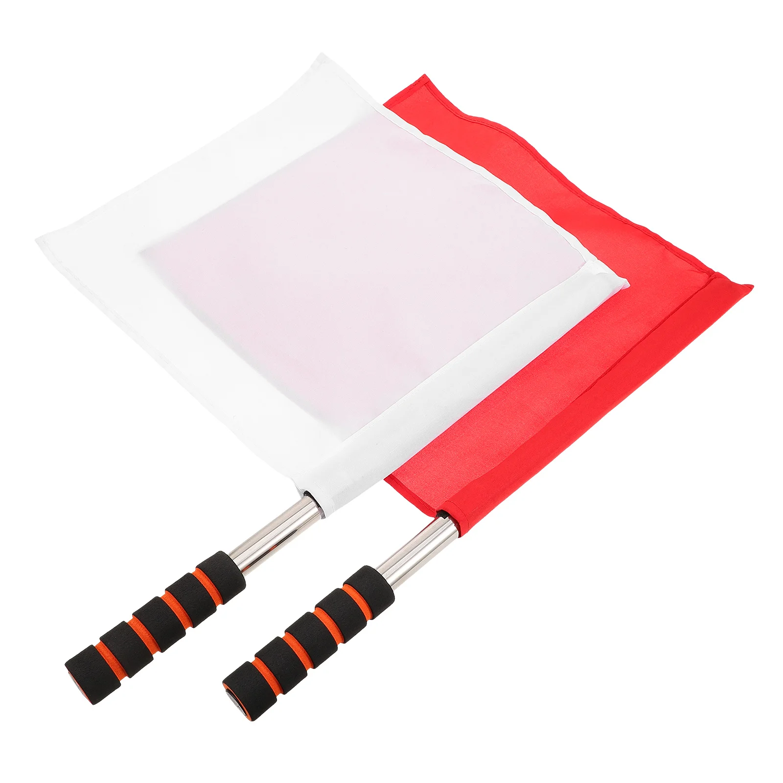 2pcs Match Flag Traffic Signal Flags Referee Warning Signal Flags