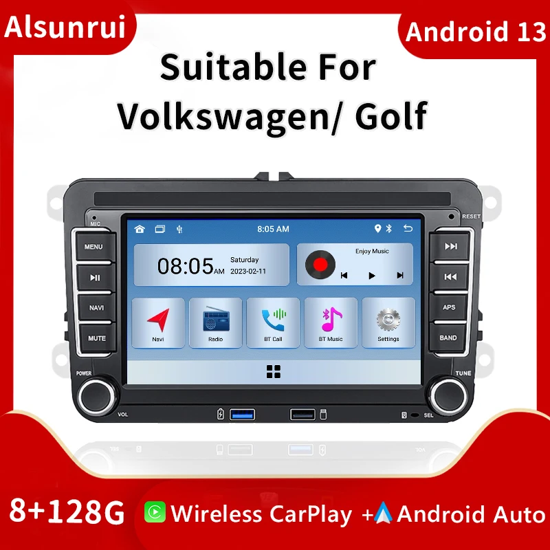 

Carplay Radio Android 13 For Amarok Volksagen VW Passat B6 B7 CC T5 Skoda Octavia2 superb2 Tiguan Seat leon Golf 56 Multimedia