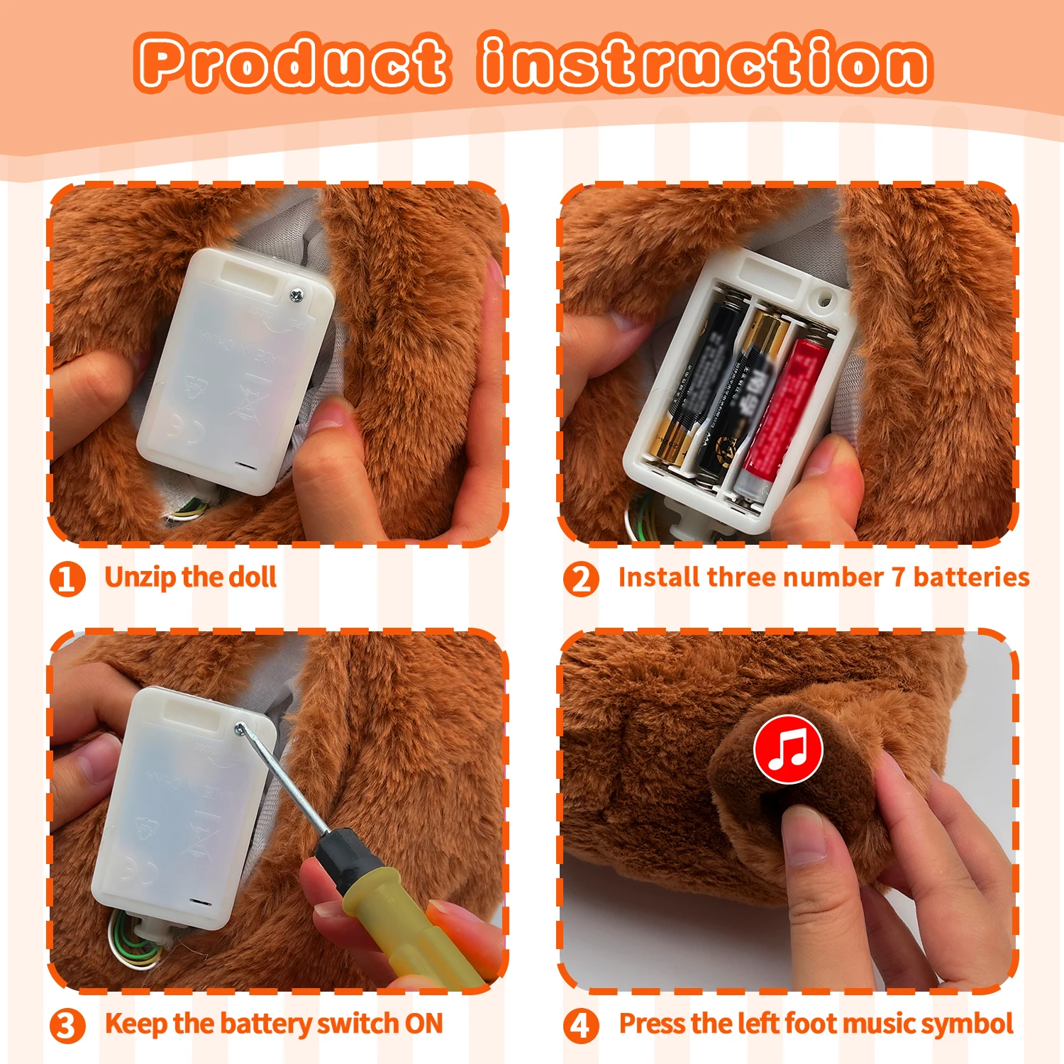 Breathing Capybara Plush Baby Toy 4