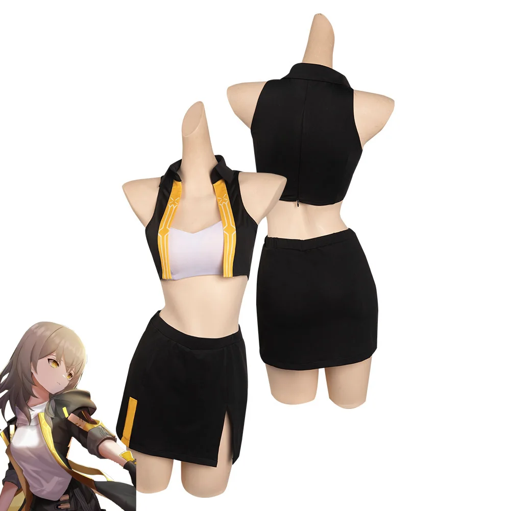 

Trailblazer Split Swimsuit Cosplay Women Bikinis Set Costume Honkai Sexy Lady Swimwears Party Fancy Beach Dress Disguise Suit