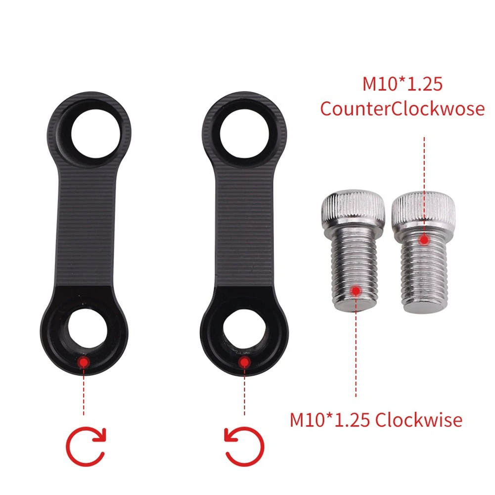 Mirror Riser Extenders Distanziatori Adattatore Di Estensione Per Tenere 700 Xtz 700 Xsr 155 700 900 Mt-25 Mt-03 Mt-07 (Nero)