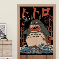 Japanese Style Decorative Door Curtain, Fabric Cloth, Home Screens Partition, Restaurant Curtains, Wall Decoration 1