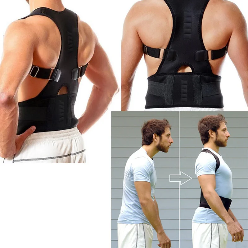 Adjustable Magnet Posture Corrector Back Corset Belt Straightener Brace Shoulder Corrector Lumbar Postura Braces Supports