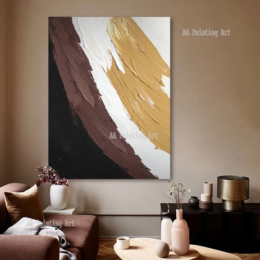 

Abstract Knife Oil Painting Art Modern Living Room Decoration Large Size Canvas Craft Hand Item Wall Decor Art For Hotel