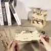 3d wooden puzzle Whale music box Play Beautiful Seaside Handmade Assembly Model kit Holidays birthdays Christmas gifts 5