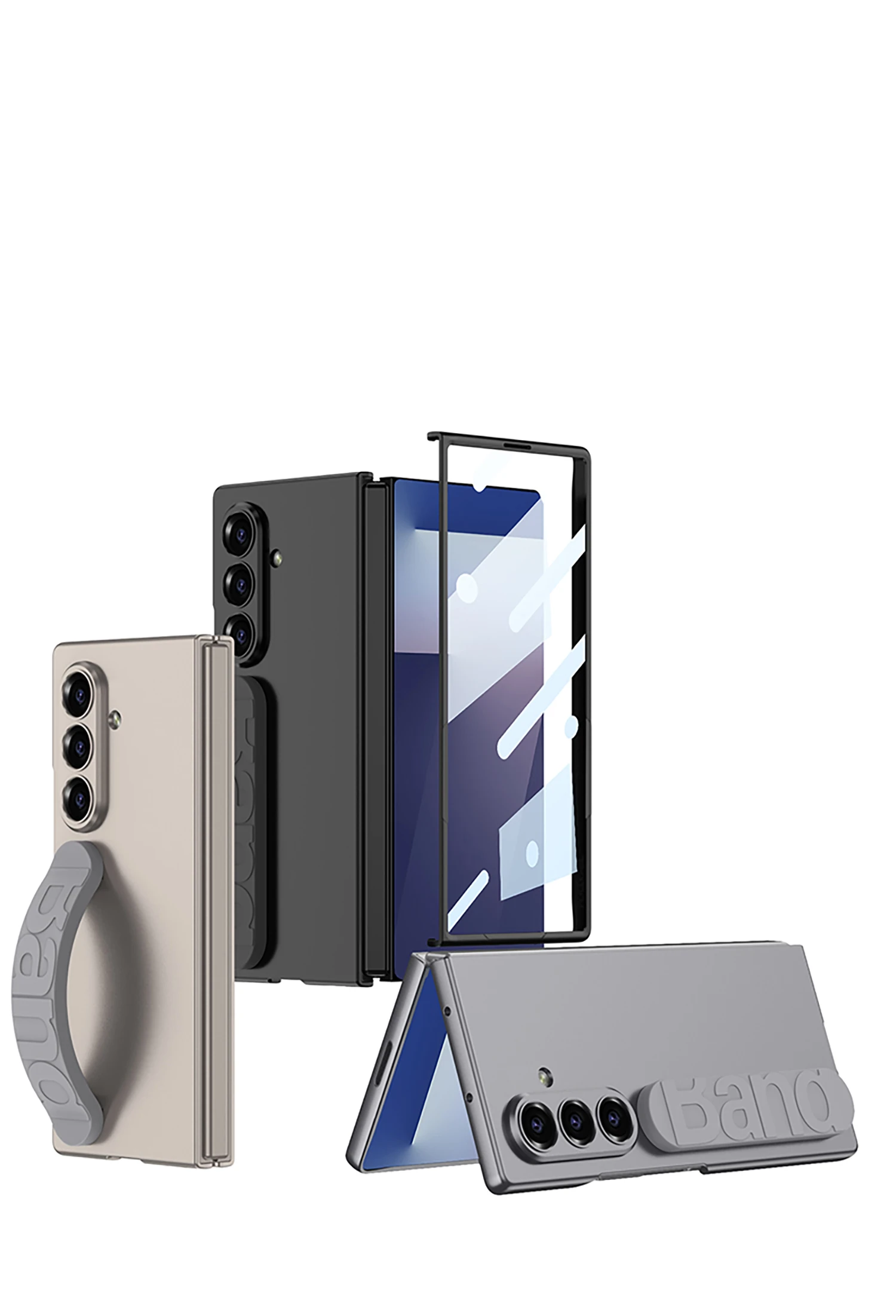 Ultra-thin Silicone Wristband Case For Samsung Galaxy Z Fold 7 Outer Screen Prot