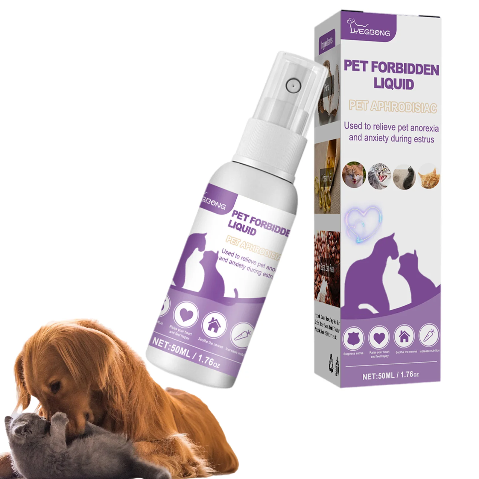 Spray calmante per cani per gatti diffusore calmante sano e sicuro gestire  le emozioni Spray liquidi Anti-ansia per animali domestici riduce l'ansia  durante - AliExpress