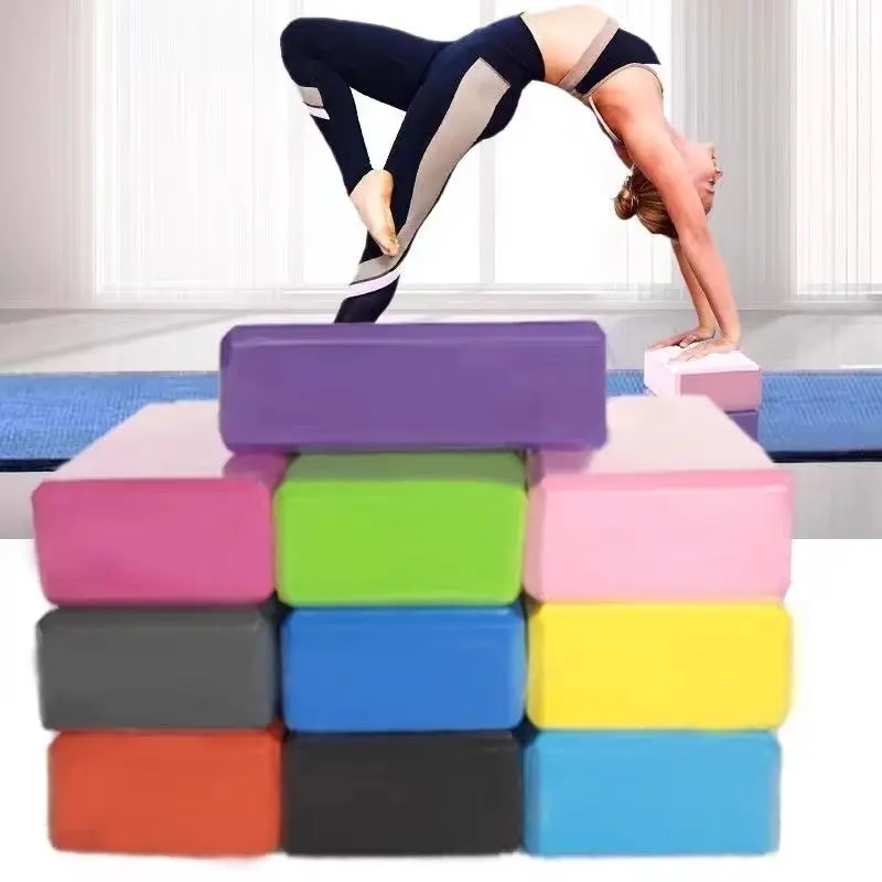 Блок йоги EVA пенные блоки для йоги EVA, кирпич для йоги, тренировочные блоки для тренажерного зала, Аксессуары для йоги, оборудование для пилатеса, растягивание тела, 1 шт.