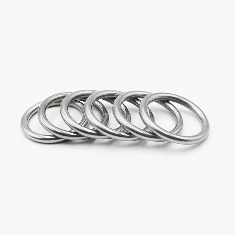 steel o ring 304 Stainless Steel Seamless Circular Ring O-Shaped Ring Solid Seamless M3 M4-M8 Hammock Yoga Connection