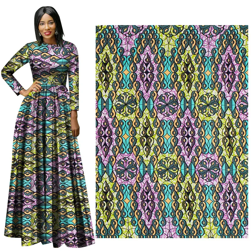 Ankara Wax Print Fabric High Quality African Wax Fabric Polyester Guaranteed Veritable Real For Dresses