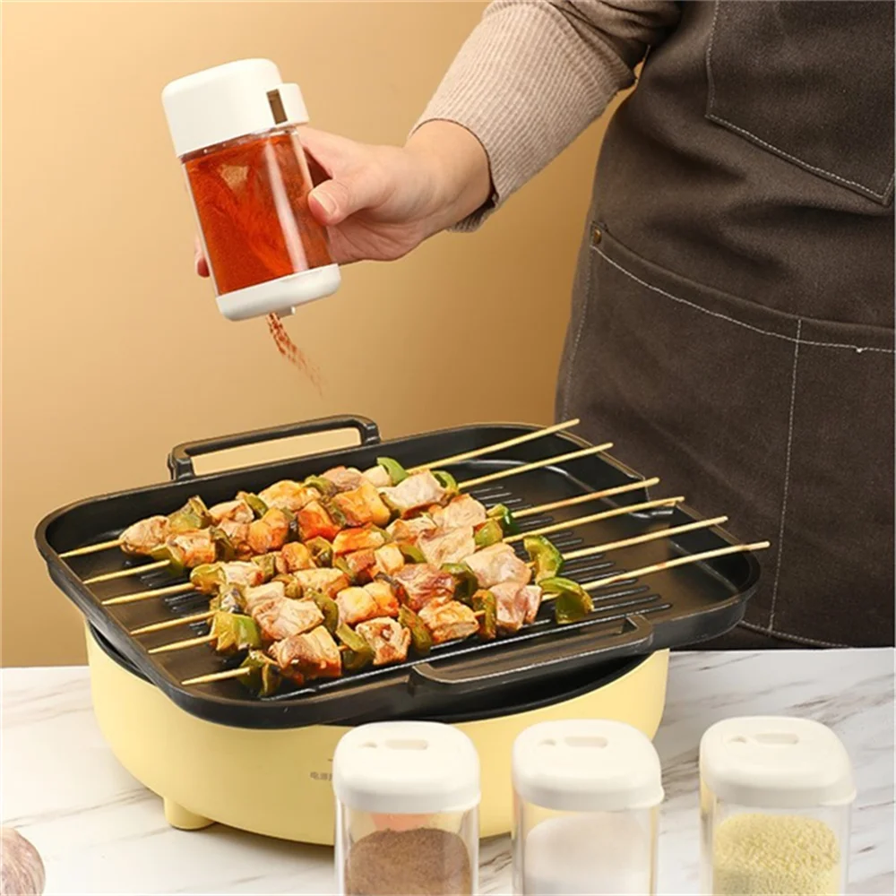 Salt Shaker Stoppers 2g Metering Salt Dispenser Push Type Sugar Bottle Spice Pepper Salts Shaker