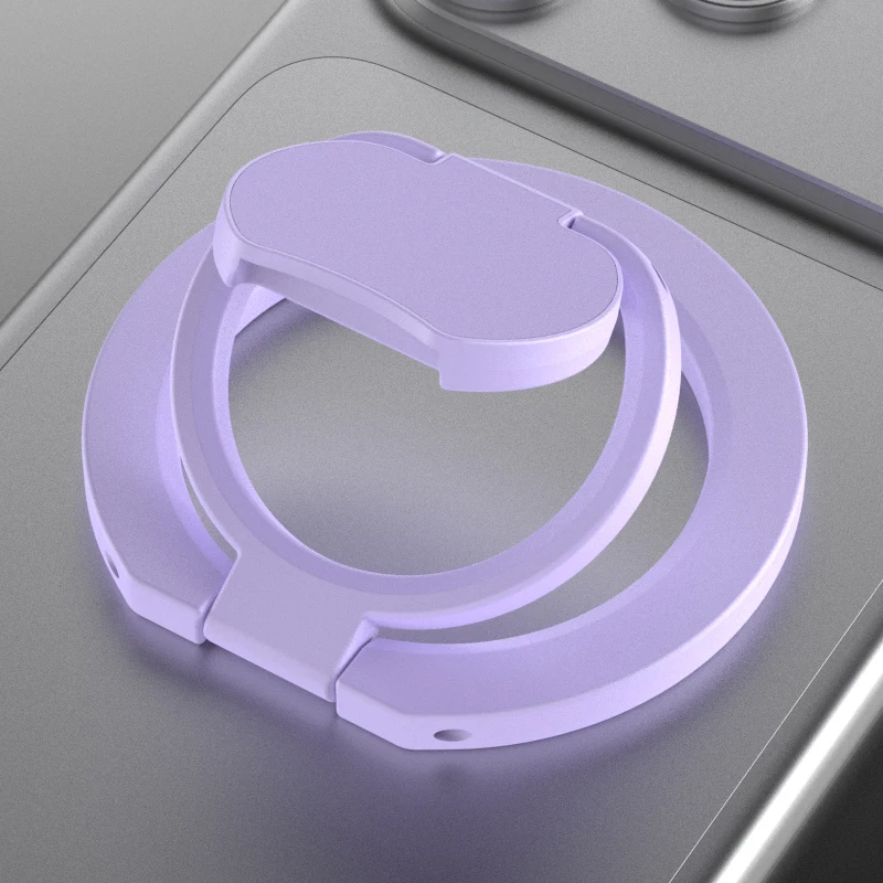 Dual-Sided Magnetic Phone Ring Holder and Kickstand - Portable and Folding Phone Stand