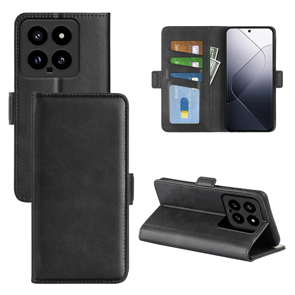 

Чехол для Xiaomi 14, кожаный чехол-бумажник с откидной крышкой, винтажный Магнитный чехол для телефона Xiaomi 14, чехол
