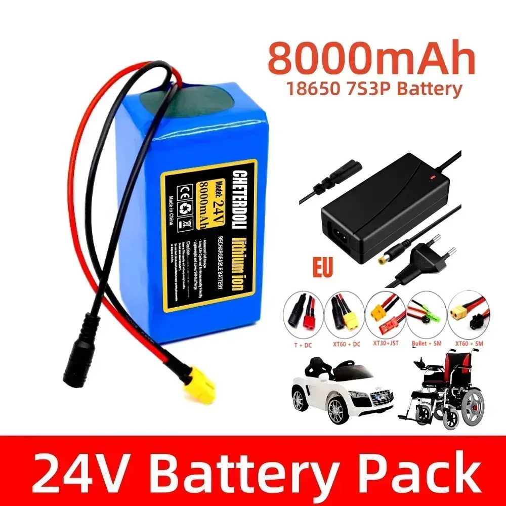 100% nouveau 7S3P 18650 24V 8000mAh Batteries rechargeables 24V batterie au Lithium batterie pour fauteuil roulant 7s3p batterie pour vélo 1 100% nouveau 7S3P 18650 24V 8000mAh Batteries rechargeables 24V batterie au Lithium batterie pour fauteuil roulant 7s3p batterie pour vélo 1