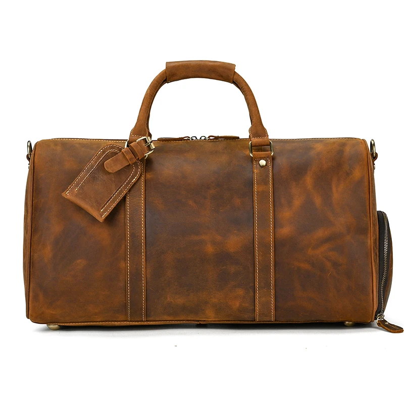 

High Capacity Men Travel Bag Tote Bags For Women Luggage Genuine Leather Travel Handbags Gym Bag Shoulder Sports Bags For Men