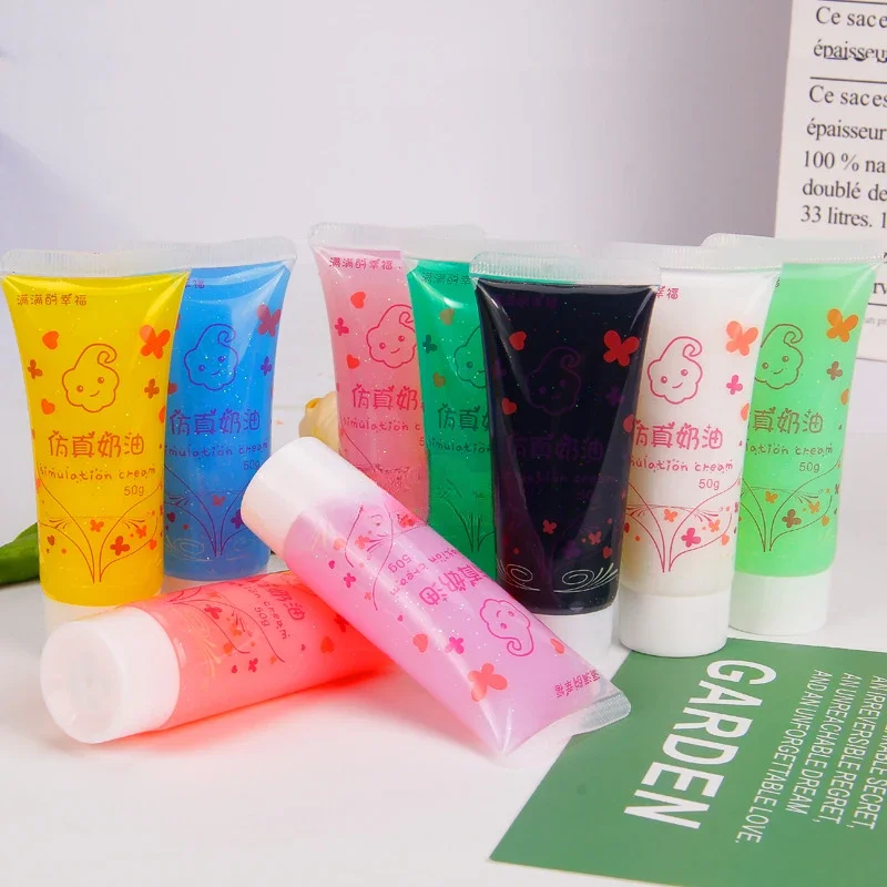 Waterbased Adhesive Crystal Glitter Powder Cream for DIY Crafts