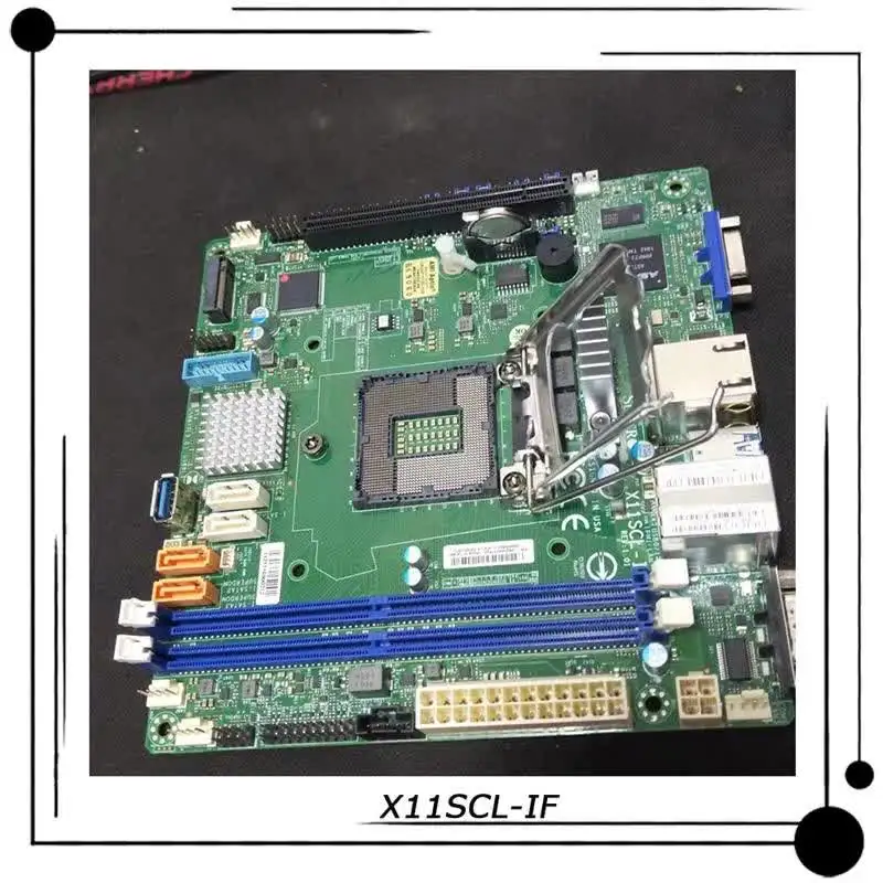 【新品未使用】Supermicro X11SCL-IFとXeon E-2124 SUPERMICRO MBD-X11SCL-IF-O Mini ITX Server Motherboard LGA