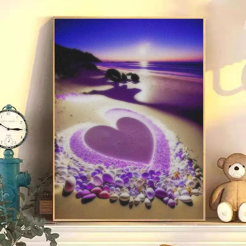 Full Square Round Diamond Painting Animal Rhinestone Kit Diamond Embroidery Seaside Landscape Mosaic Needlework Craft diamond painting