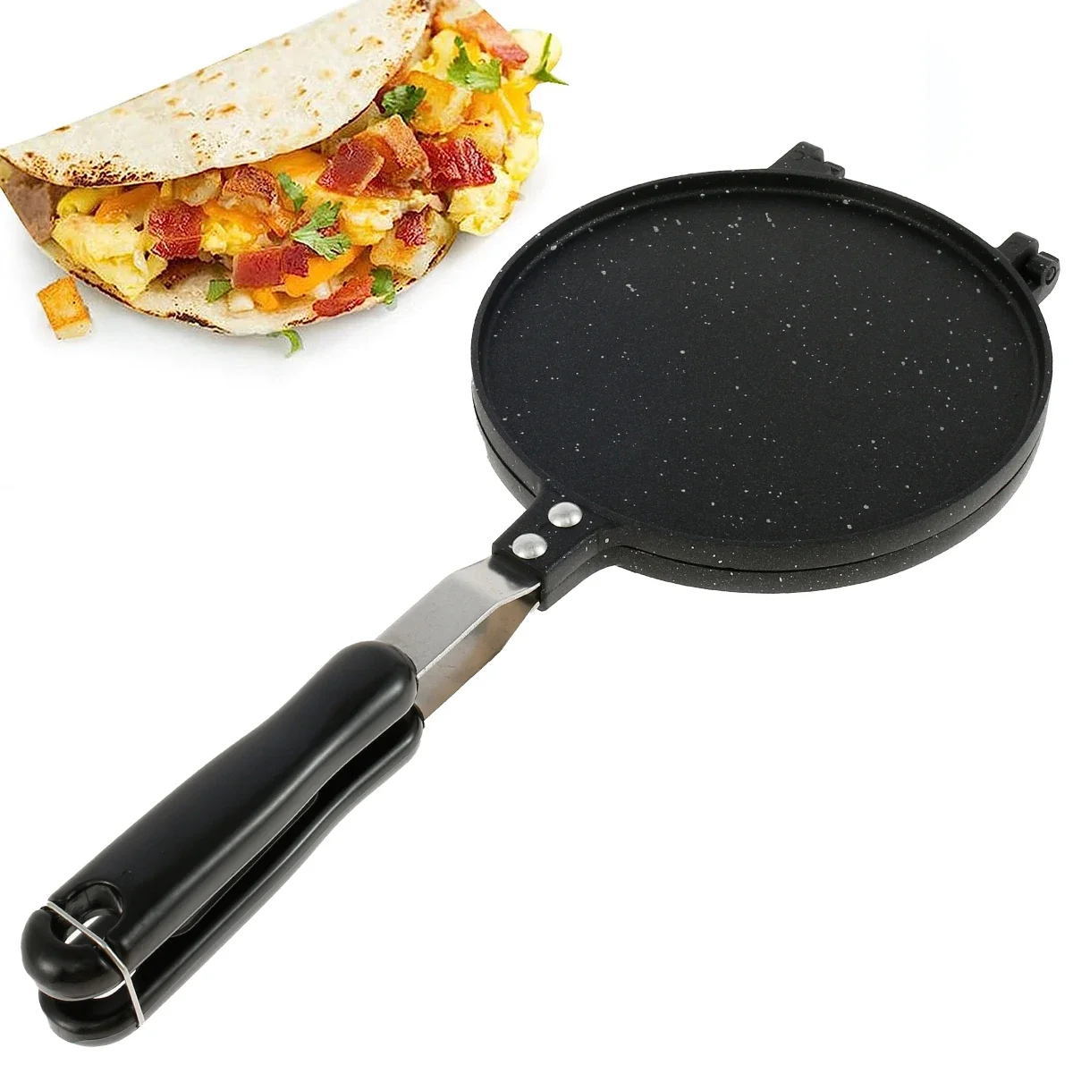 Tortilla Press Pan Non-Stick Baking Trays Pressing Mold Multipurpose Tortilla Dough Press Stove Top Pan Kitchen Cooking Tools