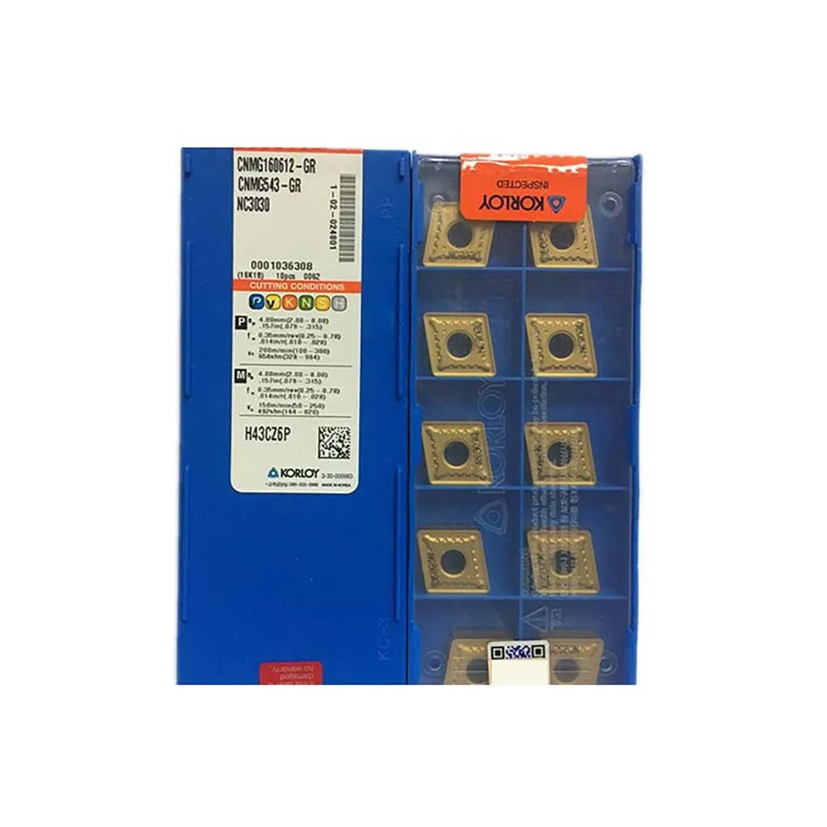

100% Оригинальный токарный инструмент KORLOY CNMG190608 CNMG190612 CNMG190616 GR NC3030 CNMG19 качественные вставки CNMG для токарного станка с ЧПУ