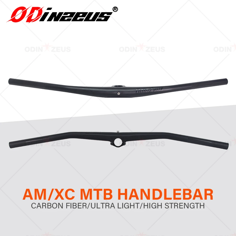 

Odinzeus New Mountain Bike Integrated AM FR XC UD Matt Handle with Computer Stand 35x720-800mm
