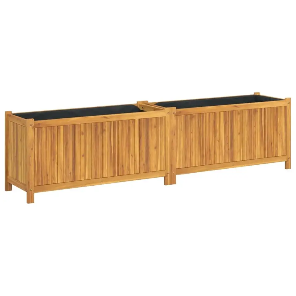 Large Acacia Wood Garden Planter Outdoor Flower Pot