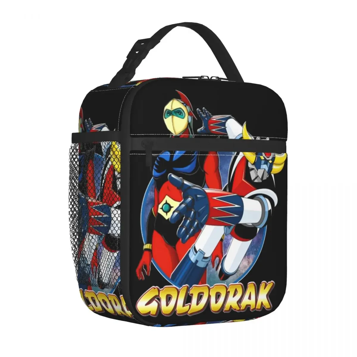 

Goldorak Grendizer Insulated Lunch Bag UFO Robot Actarus Mazinger Z Manga Cooler Bag Lunch Box Tote Outdoor Food Storage Bag