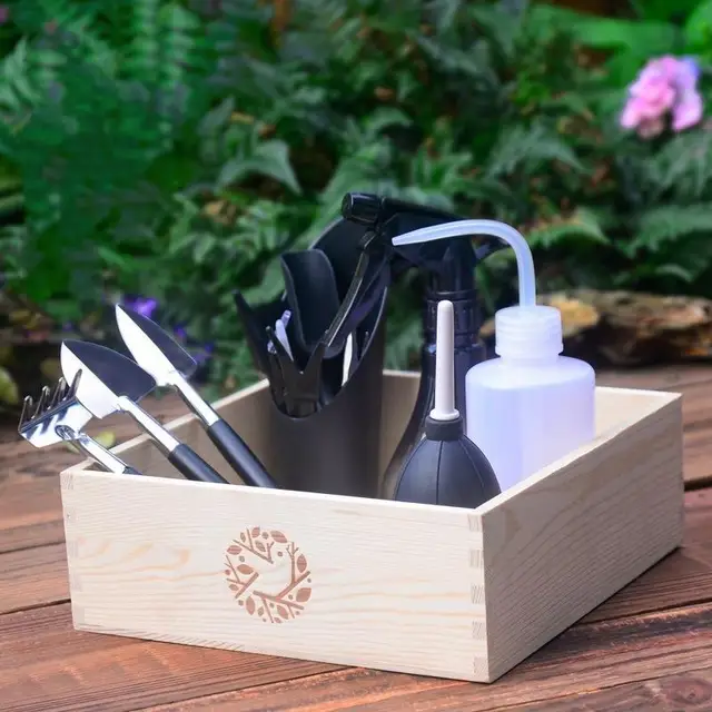 1Set Kerti Ültetvényes Készlet Zamatos Növények Szerszámok Mini Kézi Beállított Beltéri Bonsai Miniatűr Transzplantációs Palánták Szerszám - Image 2