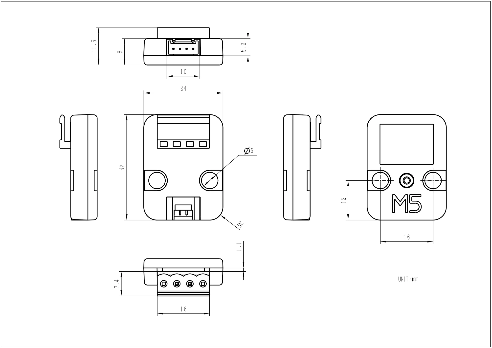 Official Weight I2C Unit (HX711)