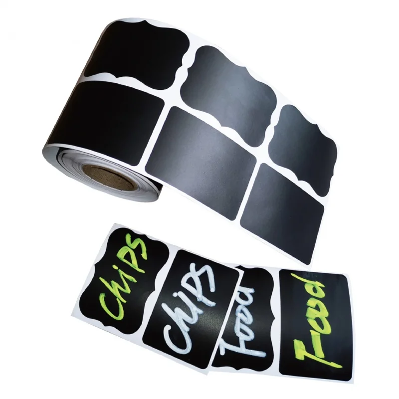 

240 pcs Removable Erasable labels Waterproof Blackboard Sticker Mason Jar Label